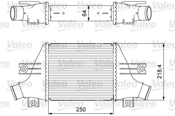 Ladeluftkühler VALEO 818638 VALEO 818638: Turbokühler Mitsubishi PAJERO 2011