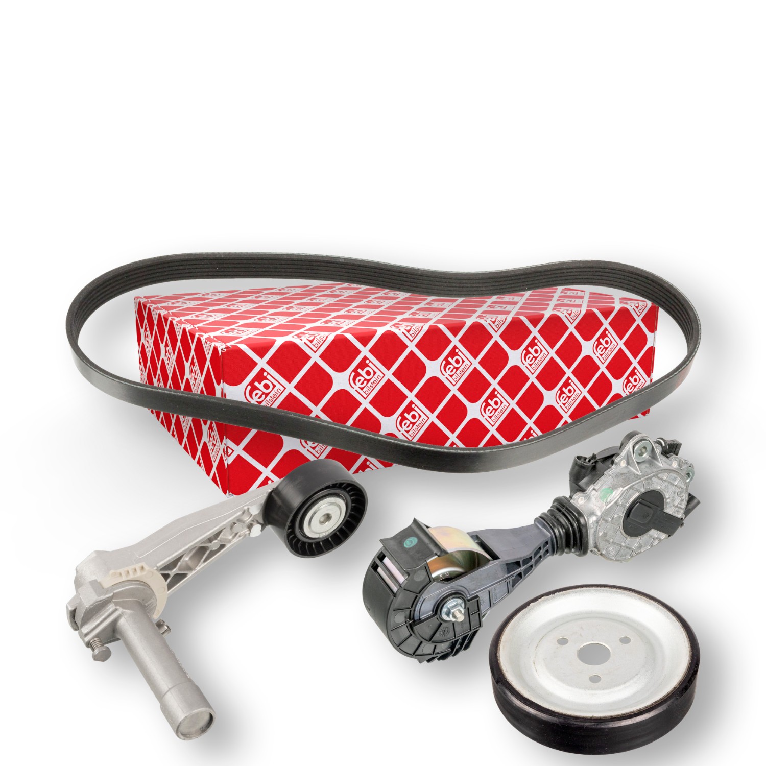 FEBI BILSTEIN Poly V-riem set 107429 Mercedes-Benz CLA Poly v riemen kit FEBI BILSTEIN 107429