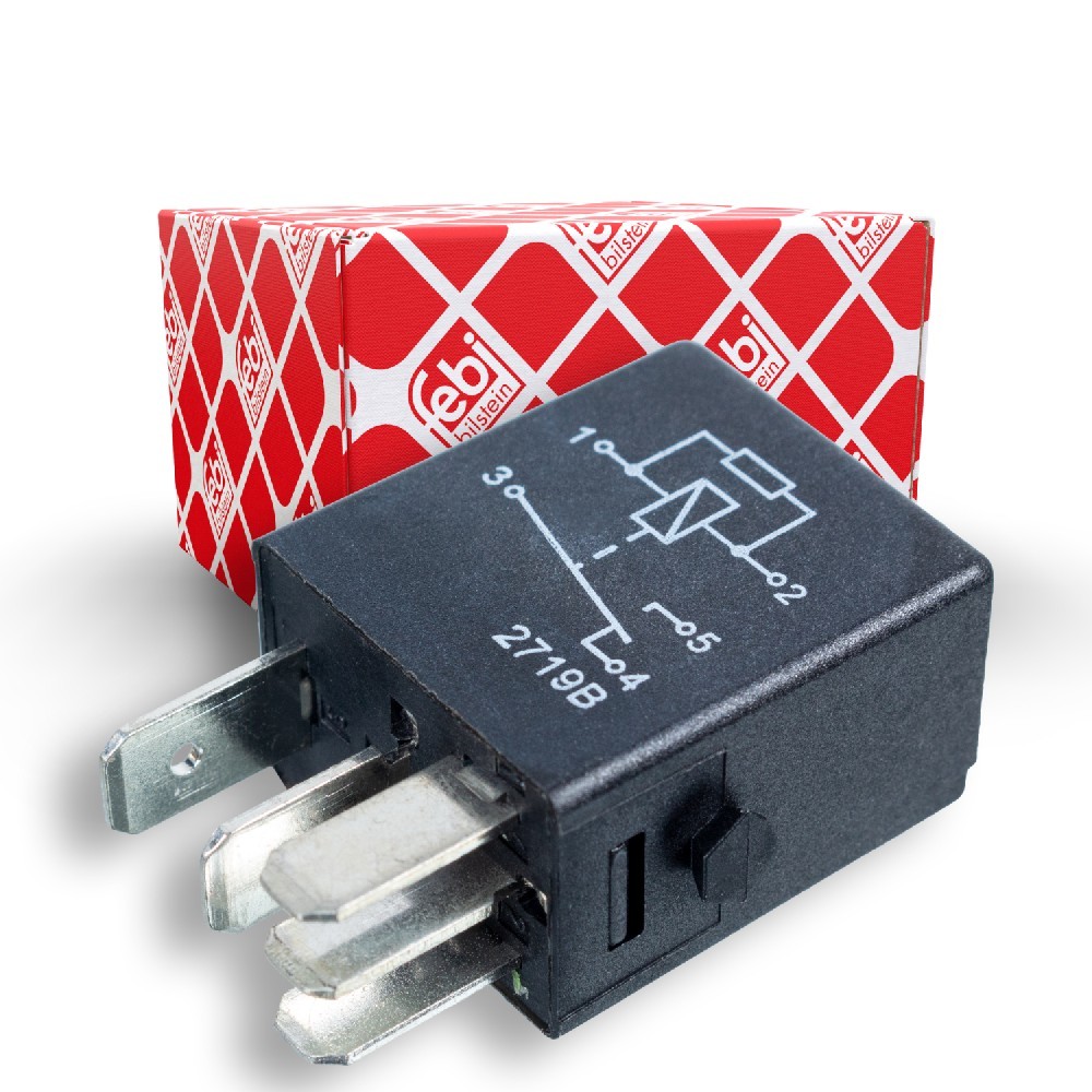 FEBI BILSTEIN Relè, arbeidsstrøm 107803 FEBI BILSTEIN 107803 Multifunksjonsrelé Mercedes C124 billige