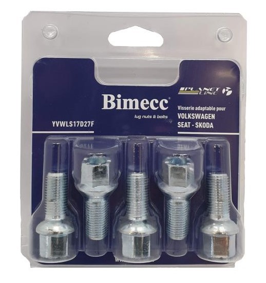 BIMECC Hjulbolt YVWLS17D27F BIMECC YVWLS17D27F Hjulbolter SKODA Rapid Coupé (120G, 130G, 135G) billige