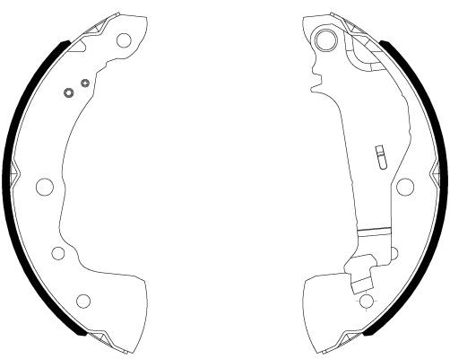 HELLA Remschoenset 8DB 355 038-021 HELLA Remschoenset MERCEDES-BENZ 8DB 355 038-021