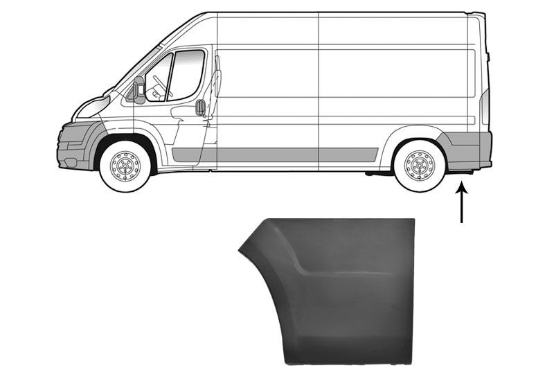 VAN WEZEL Pynte- / beskyttelsesliste, sidepanel 0983409 Stødlister VAN WEZEL Citroën C2 0983409