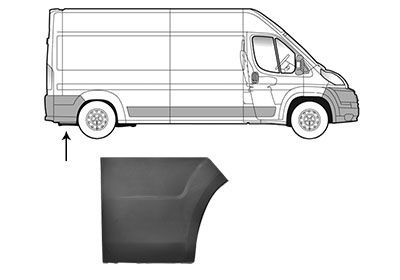 VAN WEZEL Prydnads- / Skyddlist, sidovägg 0983410 0983410 VAN WEZEL lister CITROЁN C8