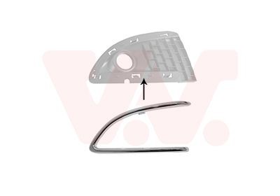 VAN WEZEL Ventilationsgaller, stötfångare 1779595 VAN WEZEL 1779595 galler, stötfångare Lancia Musa 350 pris