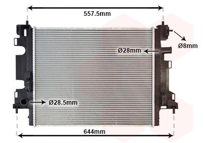 VAN WEZEL Radiador, arrefecimento do motor 43012703 VAN WEZEL 43012703 Radiador de refrigeração Renault Twingo 3 preço
