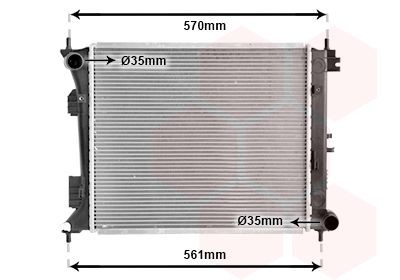 VAN WEZEL Radiator, motorkjøling 82012705 Radiator VAN WEZEL COUPE 82012705 billige