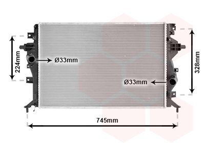 VAN WEZEL Radiateur 82012720 Koelmodule VAN WEZEL i10 82012720 goedkoop