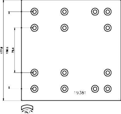 TEXTAR Piduriklotsi komplekt, trummelpidur 1938101 Käsipidur TEXTAR Ford FIESTA 1938101