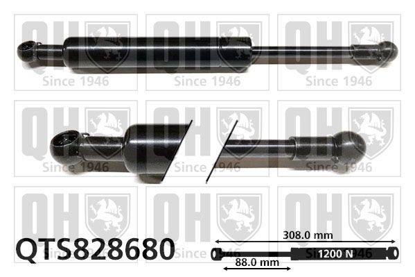 Gasfjäder till baklucka QUINTON HAZELL QTS828680 QUINTON HAZELL QTS828680 Gasfjäder baklucka VOLVO XC70 2010