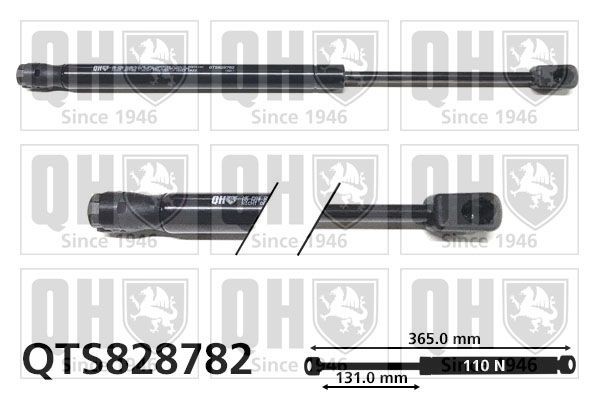 QUINTON HAZELL Gasfjäder till baklucka QTS828782 QUINTON HAZELL QTS828782 Gasfjäder till baklucka