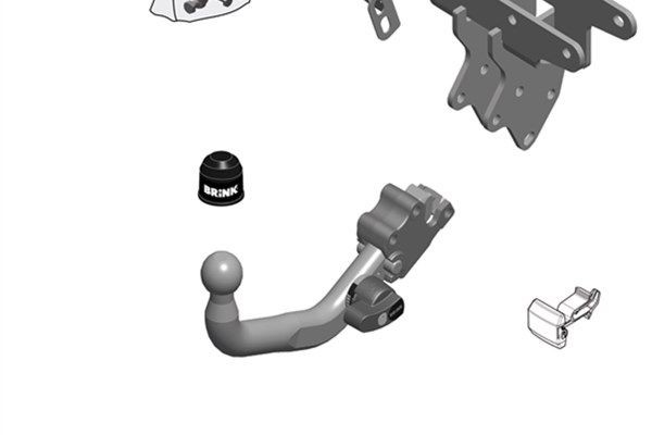 BRINK Piekabes āķis 664400 BRINK 664400 Piekabes āķis