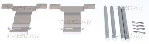 TRISCAN Kit de acessórios, pastilhas de travão 8105 291621 Kit de acessórios, pastilhas de travão TRISCAN Volvo S60 8105 291621