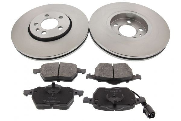 Disques et plaquettes de freins MAPCO 47714 MAPCO 47714 Disque et plaquette de frein Volkswagen POLO 2009