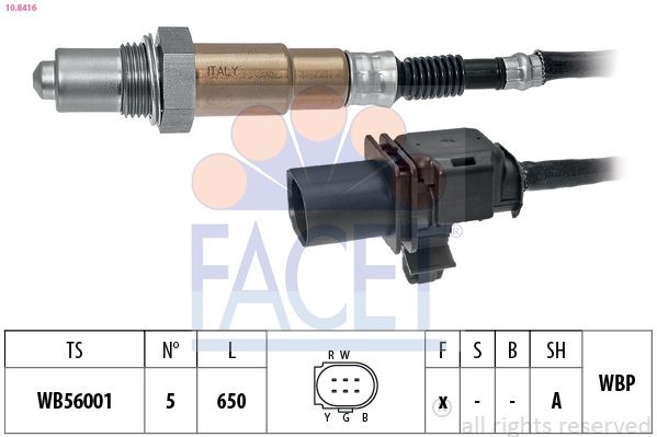 FACET Lambdasonde 10.8416 Oxygen Sensor FACET STONIC 10.8416 günstig