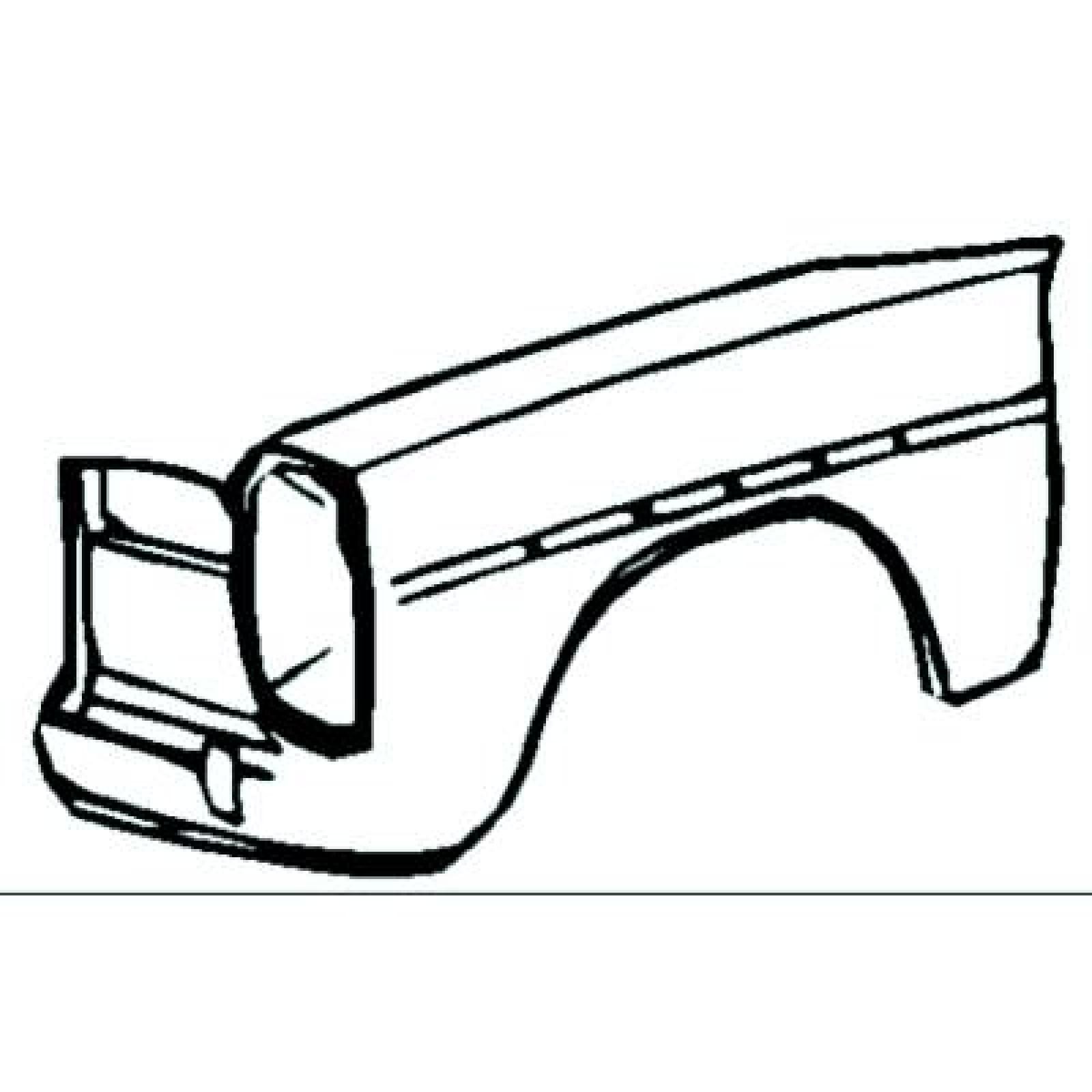 DIEDERICHS Skärm 1610007 DIEDERICHS 1610007 Skärm SUBARU IMPREZA bak/fram + vänster/höger