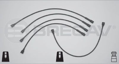 BRECAV Kit de câbles d'allumage 11.857 11.857 Faisceau d'allumage BRECAV DACIA LOGAN