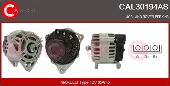 CASCO Generator CAL30194AS CAL30194AS CASCO Dynamo Subaru billig