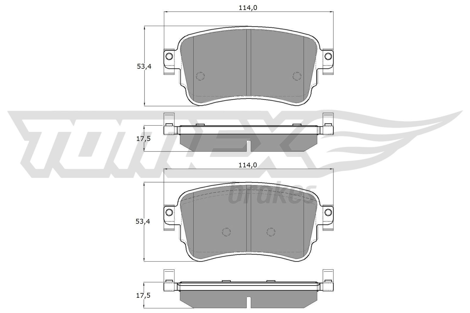 TOMEX brakes Bremsbeläge TX 18-64 TX 18-64 Bremsbelag OPEL MOVANO TOMEX brakes kaufen