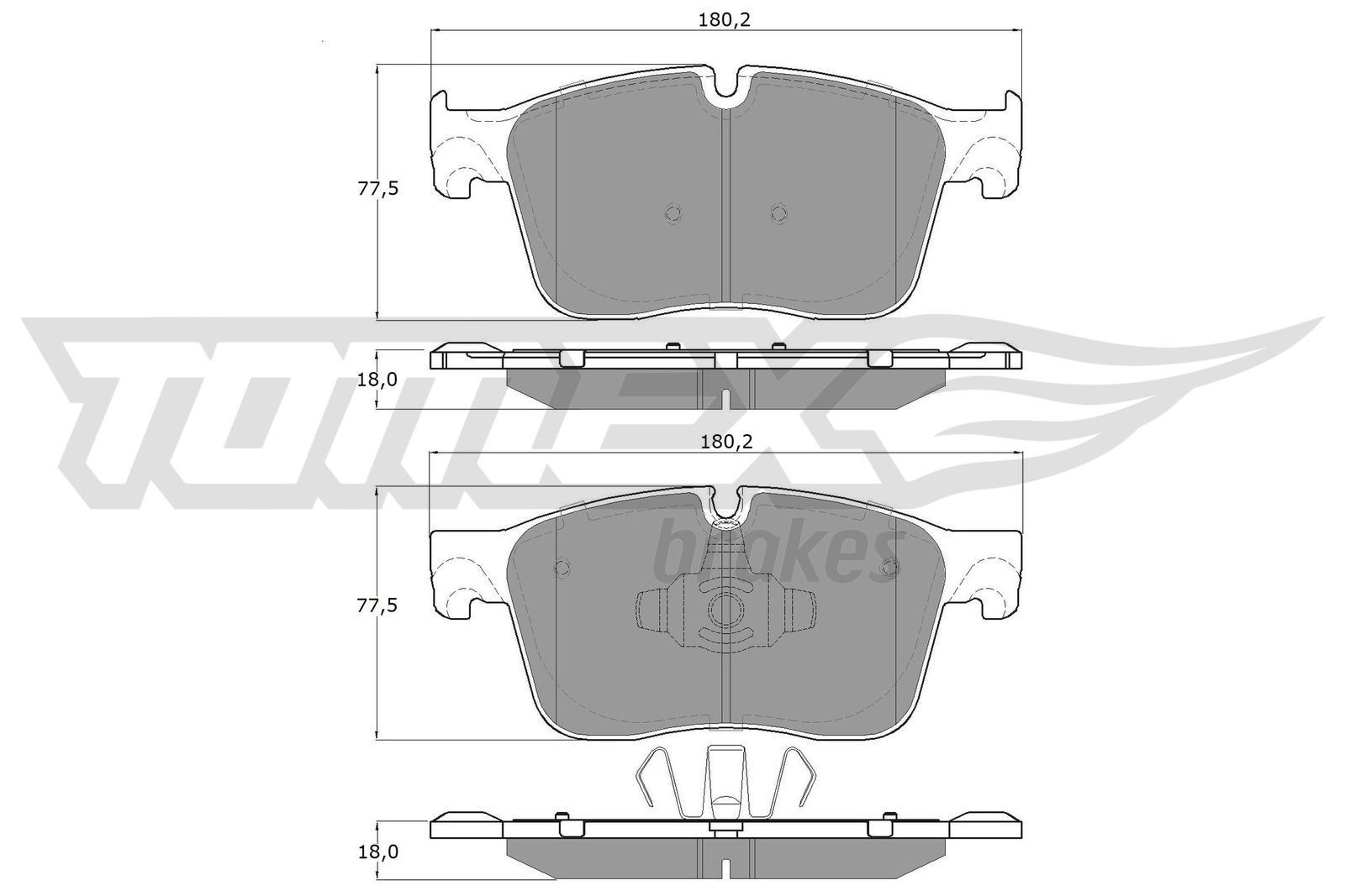 TOMEX brakes Kit pastiglie freni TX 18-84 TX 18-84 TOMEX brakes Pastiglie freno sportive ABARTH prezzo