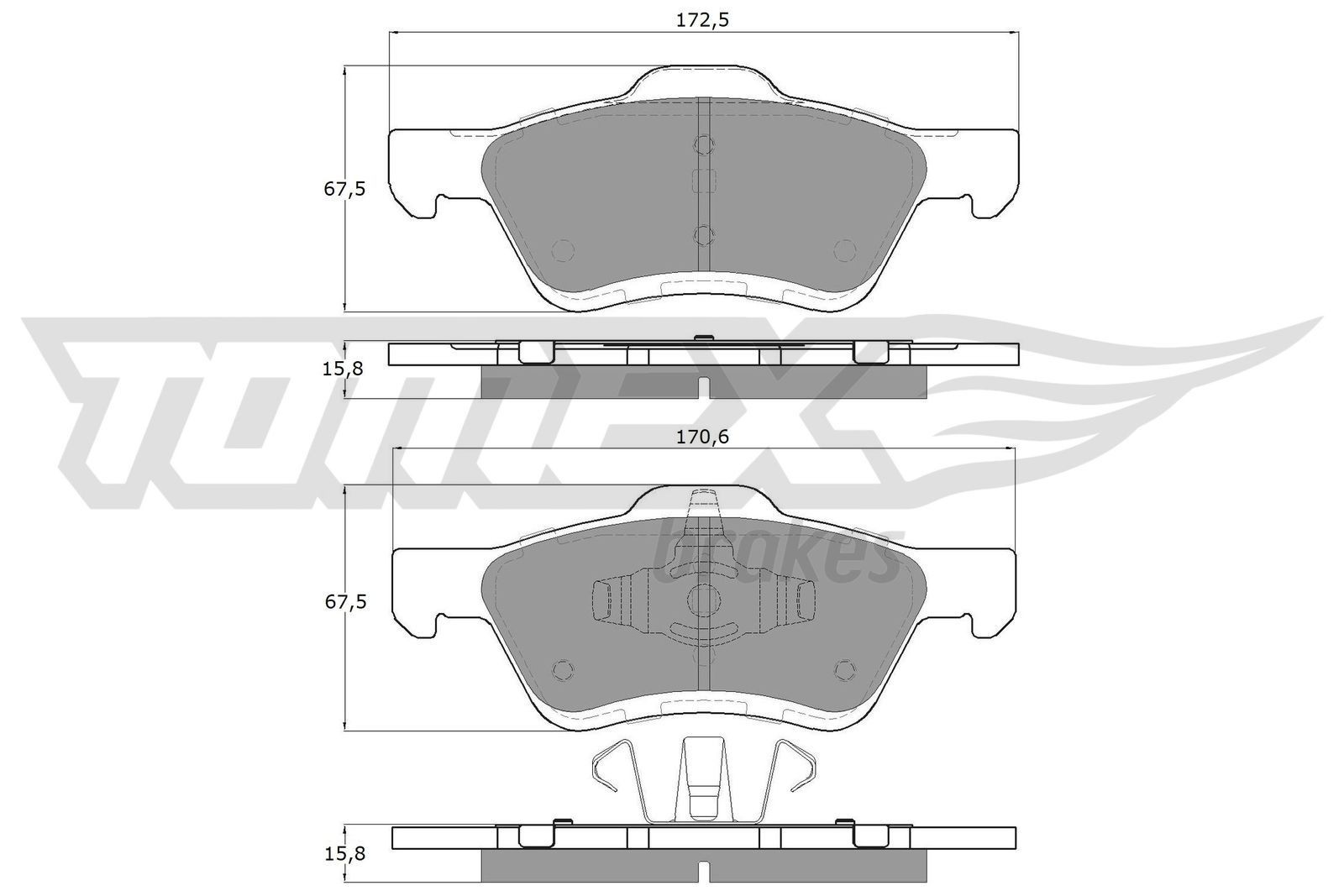 Plaquettes de frein TOMEX brakes TX 18-94 TOMEX brakes TX 18-94 Plaquettes FORD MAVERICK 2004