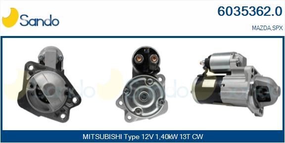 SANDO Starter 6035362.0 6035362.0 SANDO Starter Mazda billige
