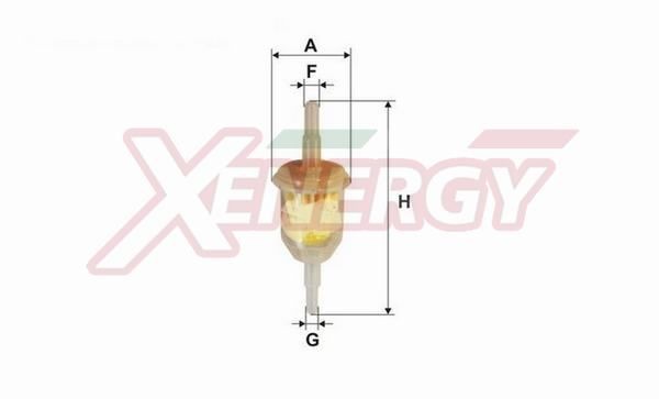 AP XENERGY Brandstoffilter X1510104 AP XENERGY X1510104 Benzinefilter van de motor GS Break prijs