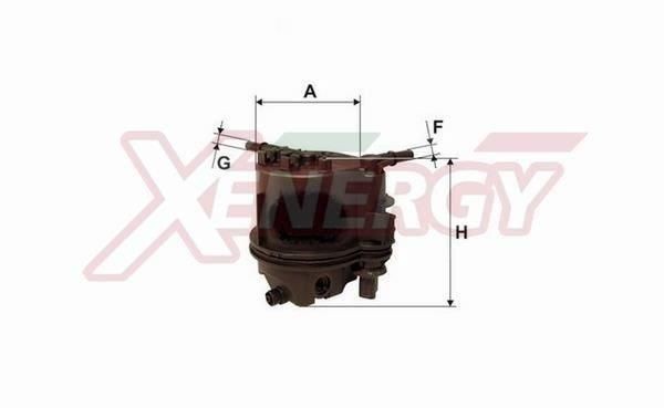 AP XENERGY Brændstof-filter X1510449 Brændstoffilter AP XENERGY Peugeot 208 X1510449