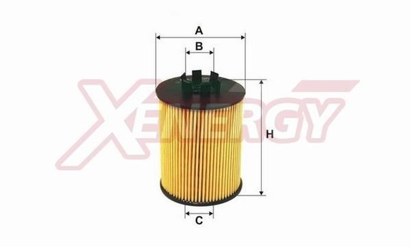 AP XENERGY Olejový filter X1524533 Olejový filter AP XENERGY Mercedes-Benz Trieda E X1524533