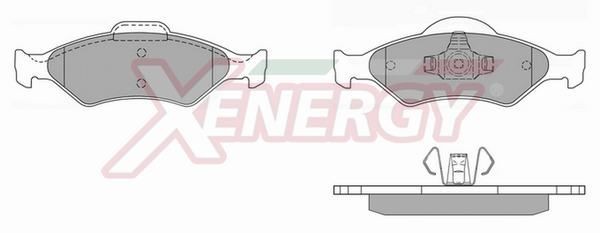 AP XENERGY Kit pastiglie freni X40739 X40739 Pastiglie dei freni MAZDA 626 AP XENERGY costo