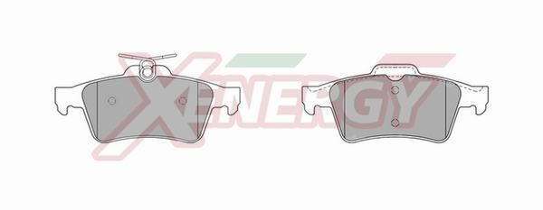 AP XENERGY Kit pastiglie freni X40821 X40821 costo Pastiglie dei freni MAZDA 626 AP XENERGY