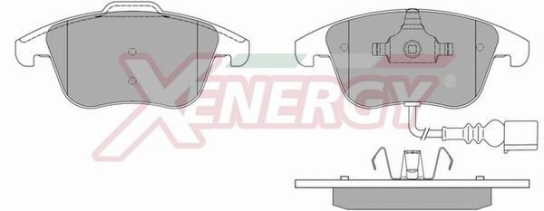 AP XENERGY Plaquettes de frein X41003 Kit de plaquettes de frein AP XENERGY IBIZA X41003 pas cher