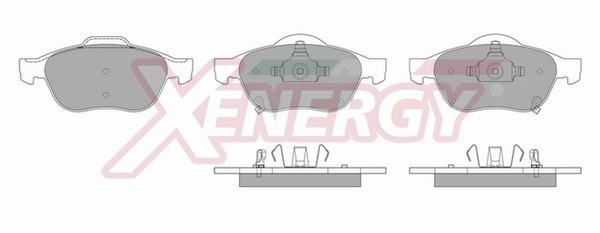 AP XENERGY Brzdové doštičky/platničky X41037 Doštičky AP XENERGY MR 2 X41037 lacné