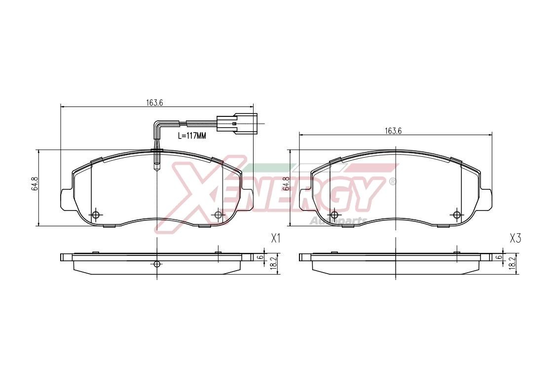 AP XENERGY Remblokken X41179 Remblokkenset voor schijfrem AP XENERGY TRADE X41179 goedkoop