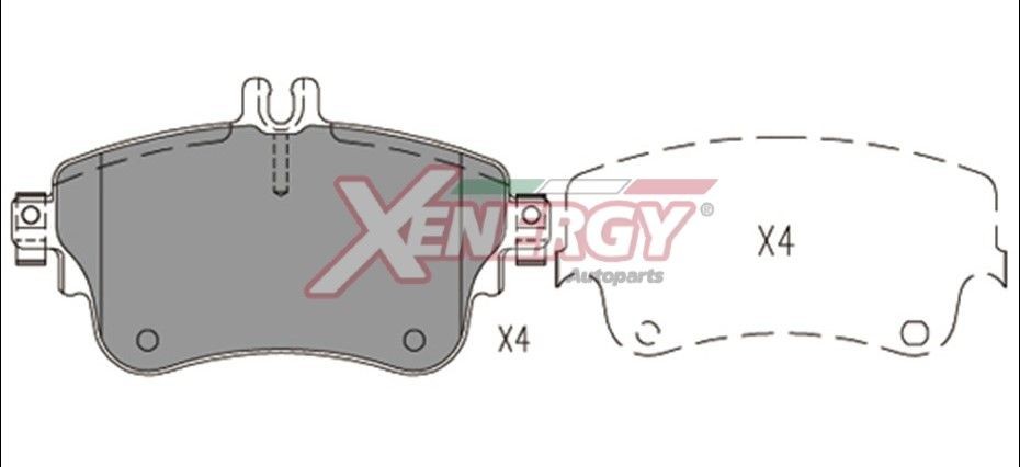 AP XENERGY Kit pastiglie freni X41191 X41191 costo Pastiglie dei freni MERCEDES-BENZ Classe G AP XENERGY