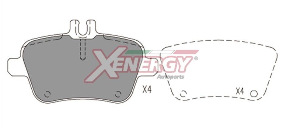 AP XENERGY Kit pastiglie freni X41227 X41227 costo Pastiglie dei freni MERCEDES-BENZ Classe G AP XENERGY