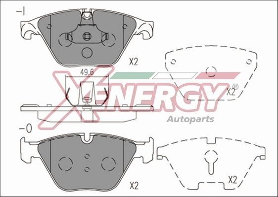 AP XENERGY Τακάκια φρένων X41232 Τακάκια δισκόφρενων AP XENERGY BMW X5 X41232