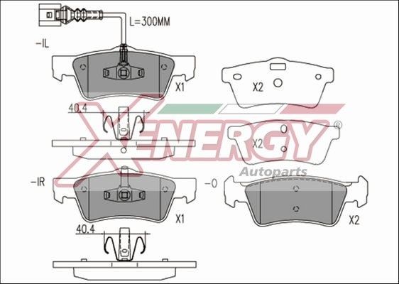 AP XENERGY Pastilhas de travão X41249 X41249 AP XENERGY Pastilhas Volkswagen baratos