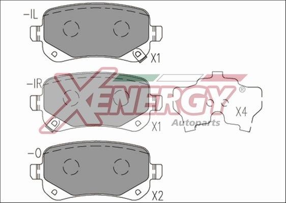 AP XENERGY Bromsbelägg X41266 X41266 AP XENERGY bromsbelägg FIAT SCUDO