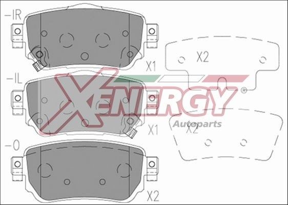 AP XENERGY Pastilhas de travão X41277 Pastilha RENAULT AP XENERGY X41277