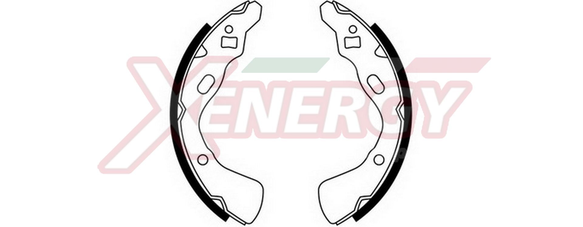 AP XENERGY Jogo de maxilas de travão X50022 Freios a tambor MAZDA AP XENERGY X50022