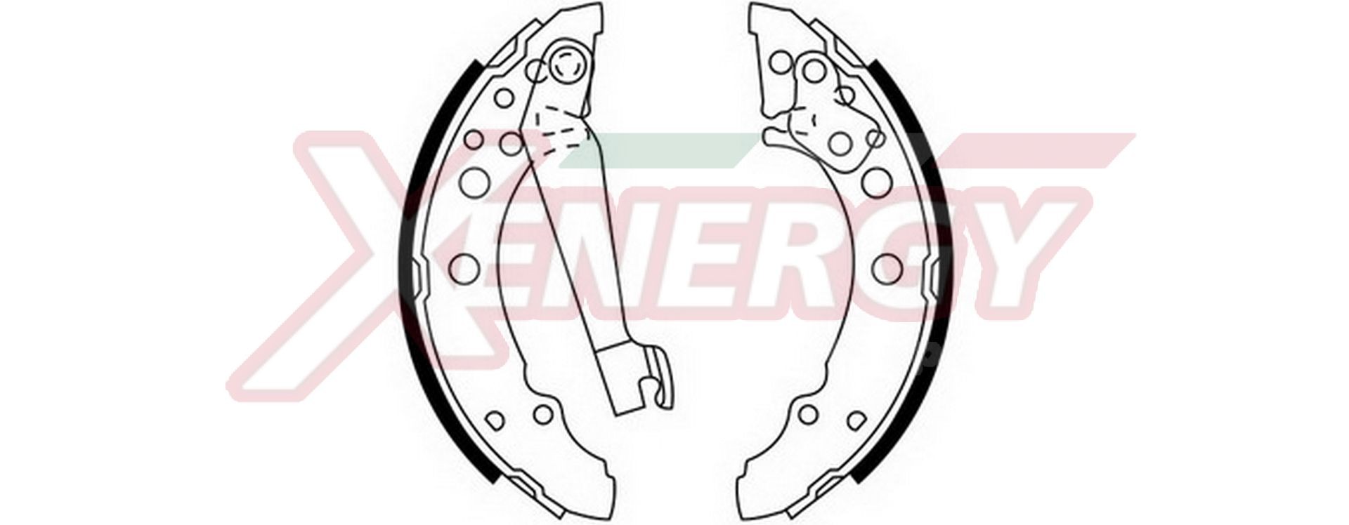 AP XENERGY Jogo de maxilas de travão X50095 Travão de tambor SEAT AP XENERGY X50095