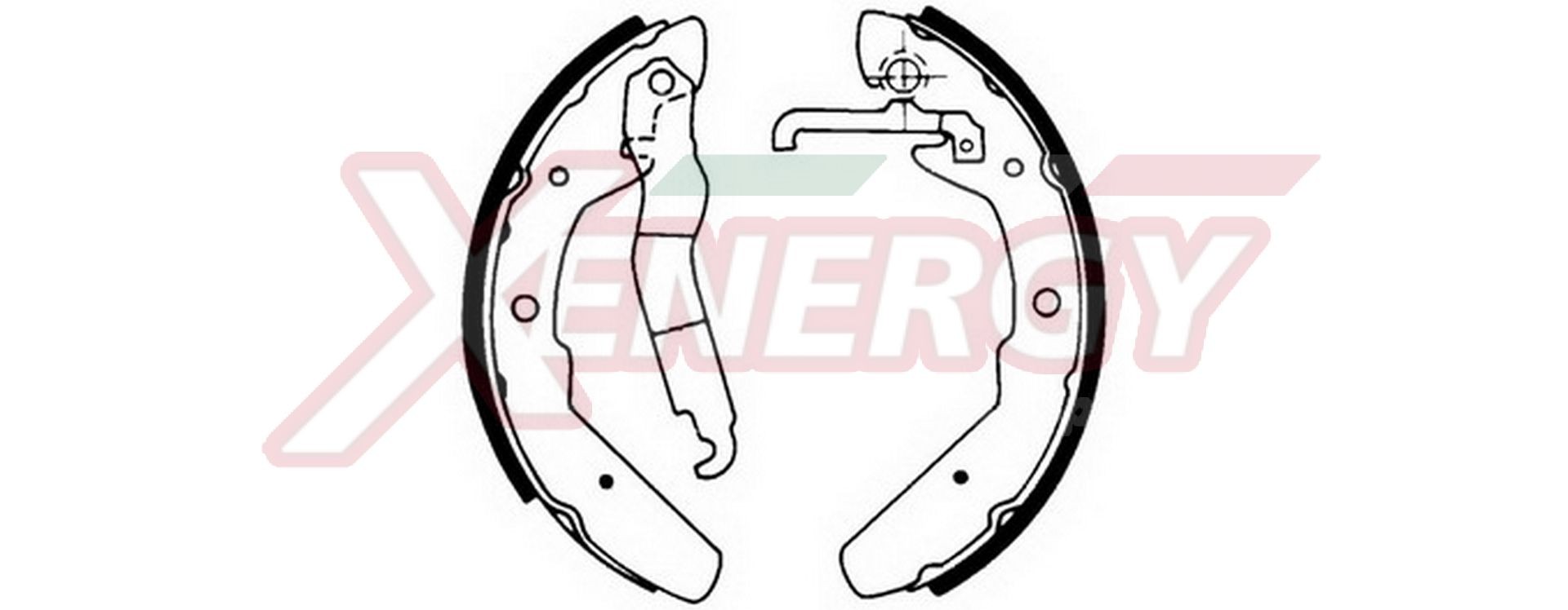 AP XENERGY Bremsbackensatz X50127 Bremsbacken für Trommelbremse AP XENERGY CADDY X50127 günstig
