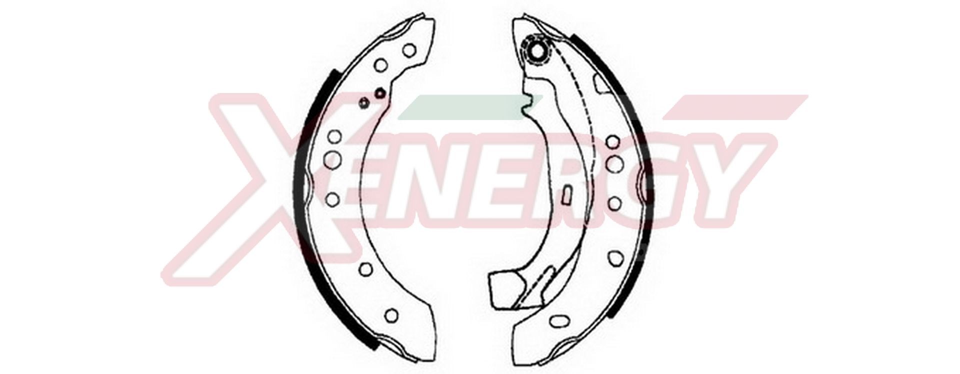 AP XENERGY Jogo de maxilas de travão X50376 Kit freio a tambor AP XENERGY DACIA X50376