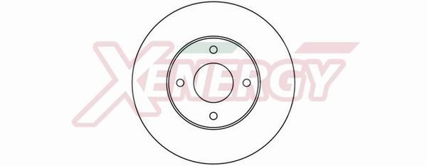 AP XENERGY Brake disc X602202 X602202 AP XENERGY performance brake discs for NISSAN