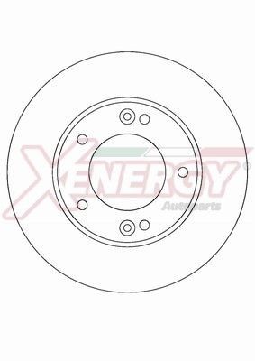 AP XENERGY Bremseskive X602300 Bremseskiver AP XENERGY Kia RIO X602300