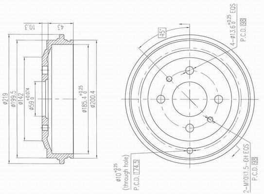 AP XENERGY Brzdový bubon X654201 X654201 AP XENERGY Brzdový bubon Audi lacné