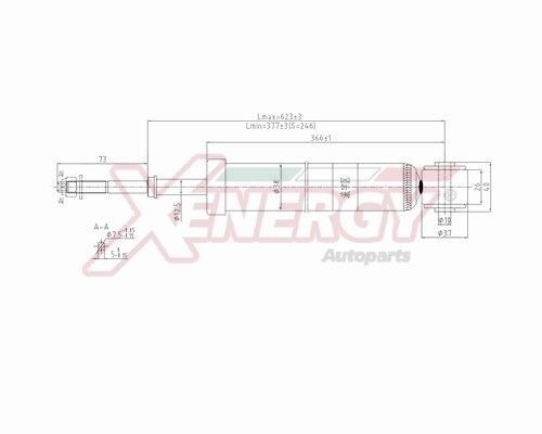 AP XENERGY Stoßdämpfer X809343 X809343 AP XENERGY Federbein komplett DAIHATSU Kosten
