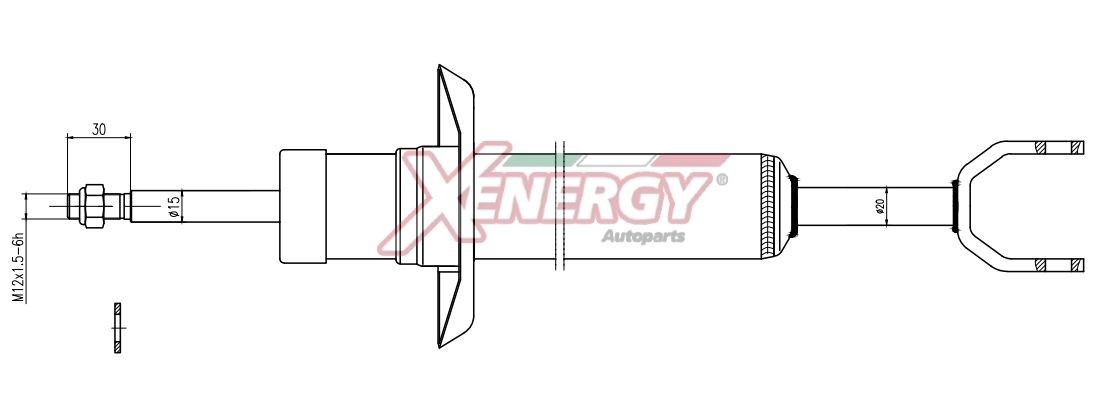 AP XENERGY Iskunvaimennin X842341 AUDI Heilahduksenvaimennin AP XENERGY X842341