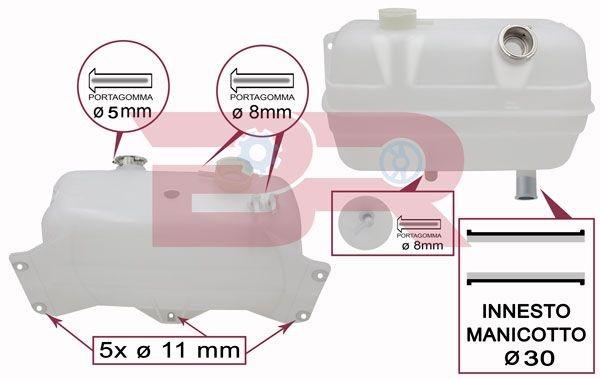 BOTTO RICAMBI Serbatoio compensazione refrigerante BRAC5422 BRAC5422 costo Vaschetta acqua radiatore SEAT ATECA BOTTO RICAMBI