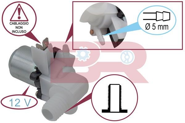 BOTTO RICAMBI Bomba de água do lava-vidros BRAC5547 auto Bomba limpador parabrisa BOTTO RICAMBI BRAC5547 comprar